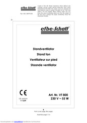 Efbe-schott VT 800 Gebrauchsanleitung