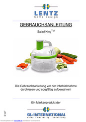 Lentz Salad King Gebrauchsanleitung