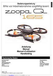 ACME zoopa Q165 RIOT Bedienungsanleitung