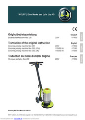 WOLFF Neo 230 Originalbetriebsanleitung