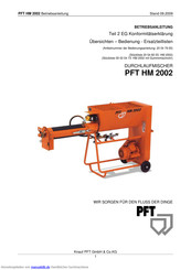 PFT HM 2002 Betriebsanleitung