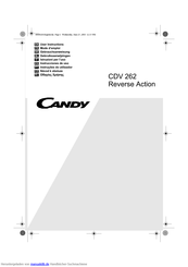 Candy CDV 262 Reverse Action Gebrauchsanweisung