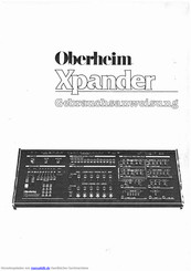 Oberheim Xpander Gebrauchsanweisung