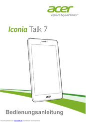 Acer Iconia Talk 7 Bedienungsanleitung