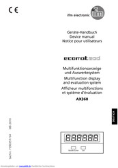 IFM Electronic AX 360 Handbuch