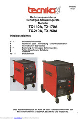 Technika TX-140A Bedienungsanleitung