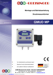 GHM GMUD MP Montage- Und Betriebsanleitung