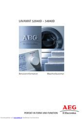 AEG Electrolux LAVAMAT 52840D Handbuch