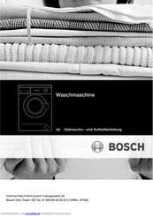 Bosch waa 20160 Gebrauchsanleitung