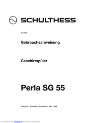 Schulthess Perla SG 55 Gebrauchsanweisung
