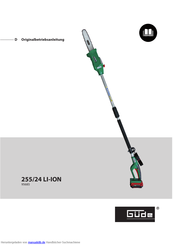 Gude 255/24 LI-ION Betriebsanleitung