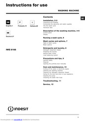 Indesit iwe 8168 Bedienungsanleitungen