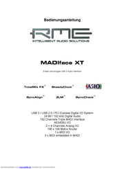 RME Audio MADIface XT Bedienungsanleitung