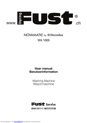 Novamatic Fust WA 1668 Benutzerhandbuch