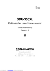 Shimadzu SDU-350XL Gebrauchsanweisung
