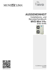 MUND CLIMA VD Mini V4+ Benutzerhandbuch