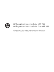 HP PageWide Enterprise Color MFP 780 Handbuch Zu Garantie Und Rechtlichen Hinweisen