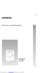 Siemens Siwamat xl 1060 Gebrauchsanleitung