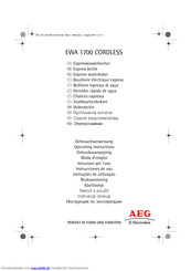 Aeg-electrolux EWA 1700 CORDLESS Gebrauchsanweisung