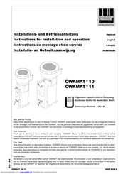 Schneider Airsystems ÖWAMAT10 Betriebsanleitung