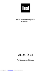 Dual ML 54 Bedienungsanleitung