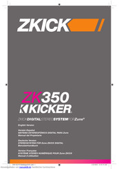 Kicker ZK 350 Bedienungsanleitung