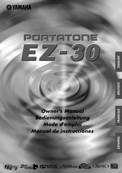 Yamaha Portatone EZ-30 Bedienungsanleitung