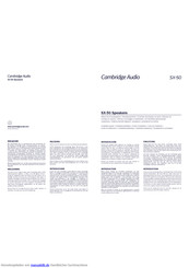 Cambridge audio SX-50 Installationsanleitung