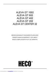 Heco ALEVA GT CENTER 32 Bedienungsanleitung