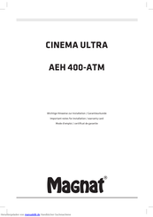Magnat Cinema Ultra AEH 400-ATM Handbuch
