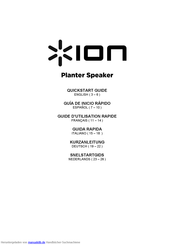 Ion PLANTER SPEAKER Kurzanleitung