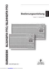 Behringer EURODESK SL3224FX-PRO Bedienungsanleitung