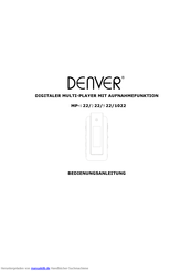 Denver MP-1022 Bedienungsanleitung