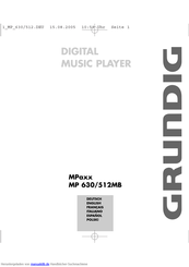 Grundig MPaxx mp 630 Handbuch