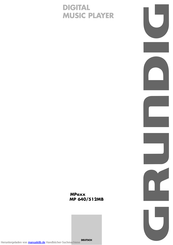 Grundig MPaxx mp 640 Handbuch