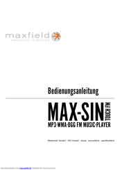 Maxfield MAX-SIN touch fm Bedienungsanleitung