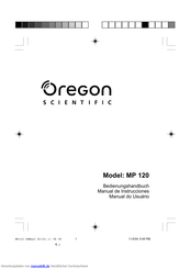 Oregon Scientific mp 120 Bedienungsanleitung