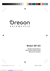 Oregon Scientific MP303 Bedienungsanleitung