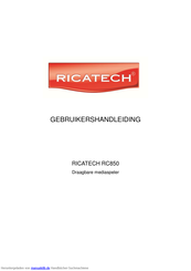Ricatech RC850 Handbuch