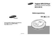 Samsung MCD-CM150 Bedienungsanleitung