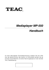 Teac MP-550 Handbuch