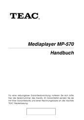Teac MP-570 Handbuch
