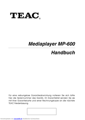 Teac MP-600 Handbuch