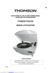Thomson TT400 CD Handbuch
