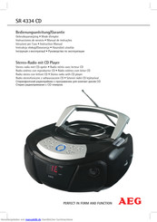 AEG SR 4334 Bedienungsanleitung