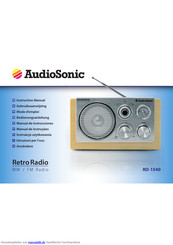 Audiosonic RD-1540 Bedienungsanleitung
