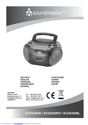 Soundmaster SCD5350BL Gebrauchsanleitung