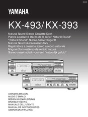 Yamaha KX-493 Bedienungsanleitung