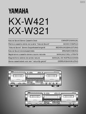 Yamaha KX-W321 Bedienungsanleitung