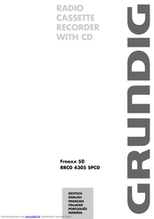 Grundig FREAXX 50 RRCD 4305 SPCD Bedienungsanleitungen